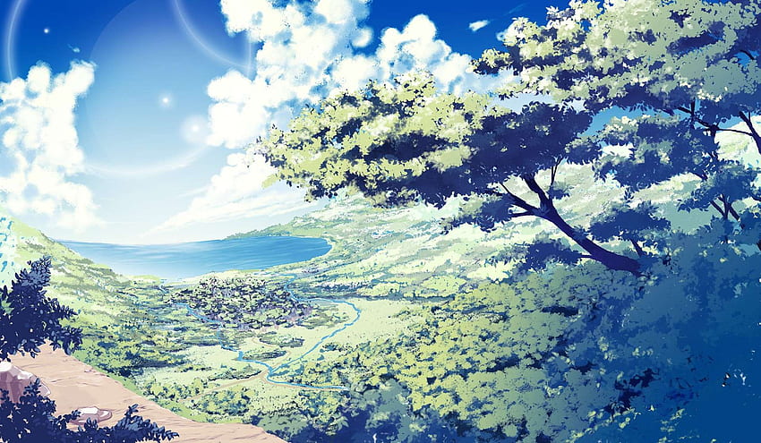 Anime Landscape illustration  HD Mobile Walls