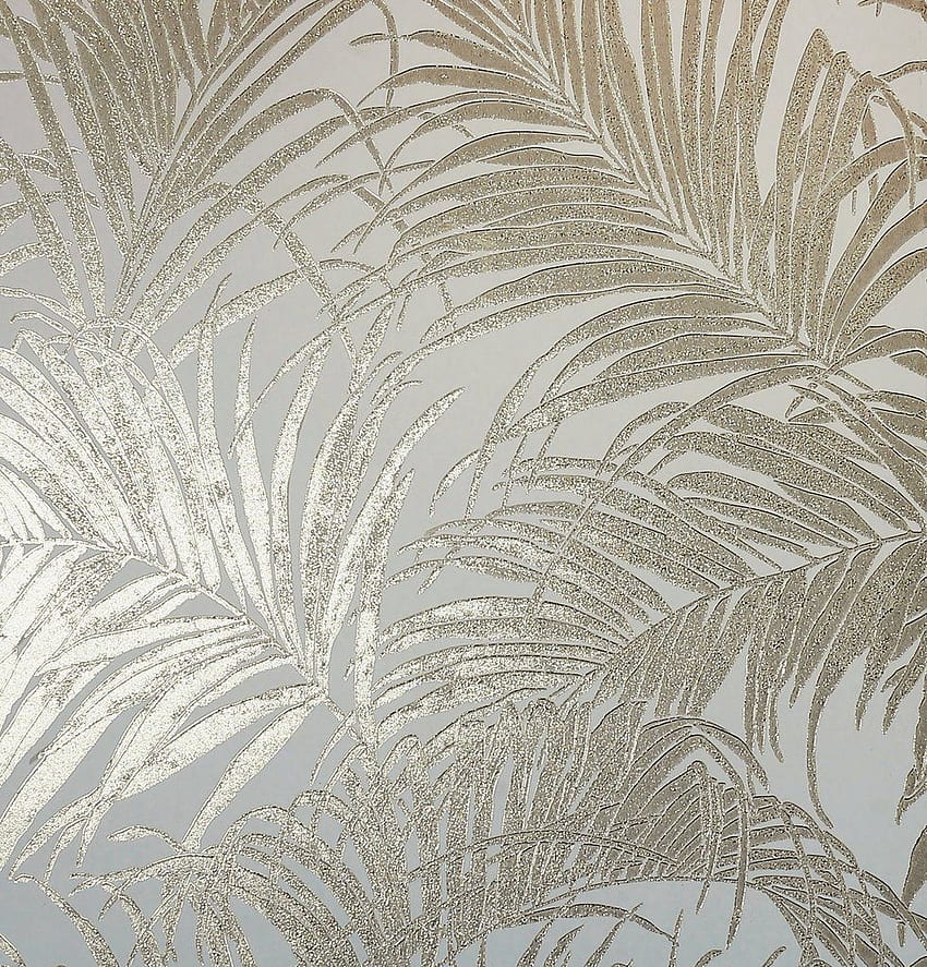 Arthouse . Kiss Foil Palm Gold Cream. 903201. Gold Metallic , Cream And Gold , Metallic, Gold Palm Leaf HD phone wallpaper
