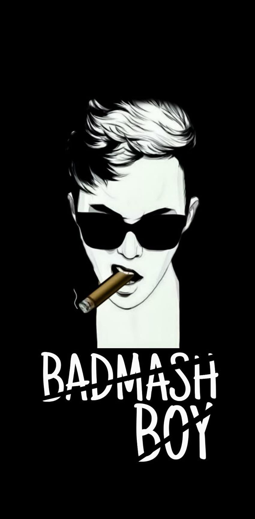 Badmash-Junge, böser Junge, der raucht HD-Handy-Hintergrundbild