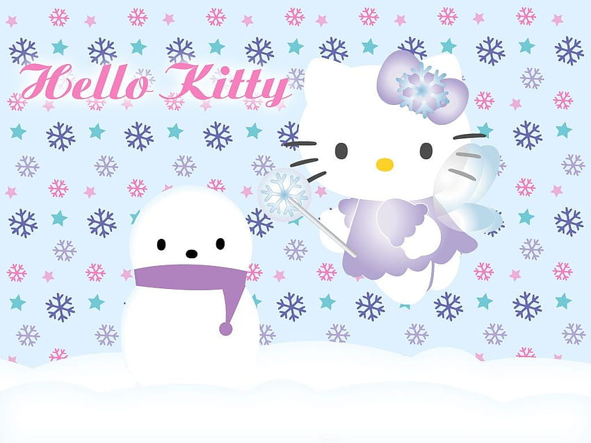Dibujos para colorear para niños y adultos, Hello Kitty Navidad fondo de pantalla