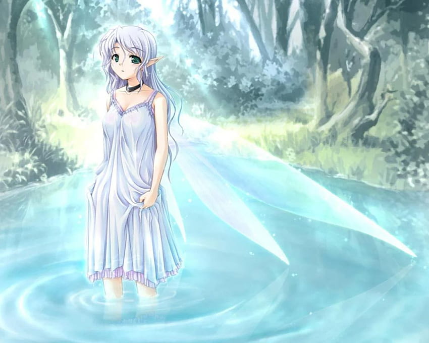 WET FAIRY - , Anime Fairy Girl HD wallpaper