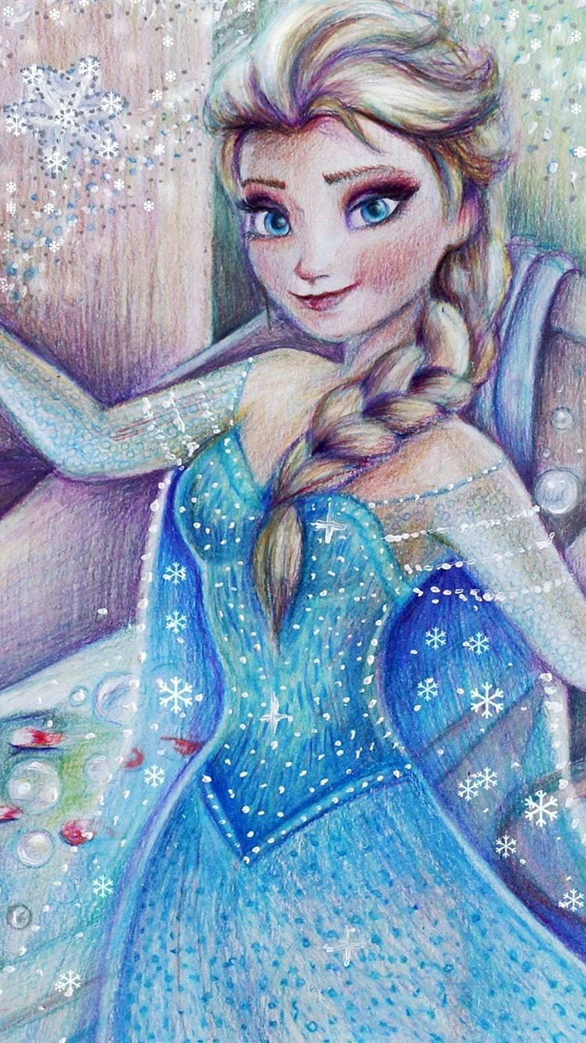 Cold, Frozen, Disney Movie, Elsa IPhone 8 7 6 6S HD phone wallpaper