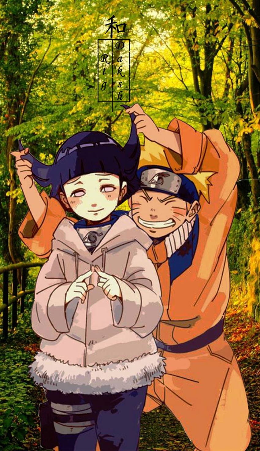 Para Naruto e Hinata com sua filha e filho, naruto dan hinata papel de  parede HD