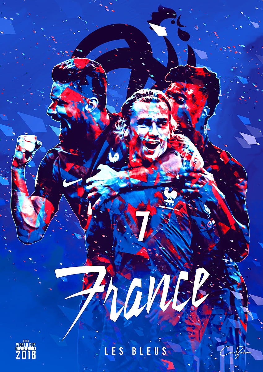 Les Bleus WC 2018 Francia. Coupe du monde 2018, Joueur de foot, France Football fondo de pantalla del teléfono