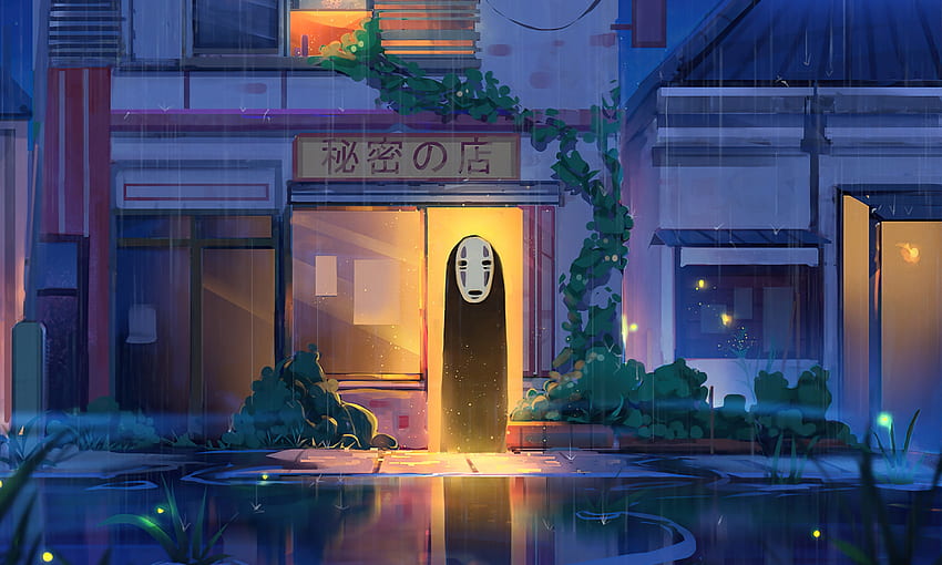 Geist am Ladeneingang, Anime, Original, Kunst HD-Hintergrundbild