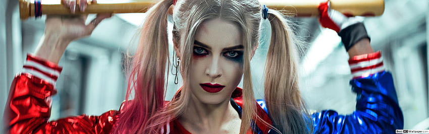 Film Suicide Squad - Harley Quinn (cosplay), Harley Quinn 3840X1080 Fond d'écran HD
