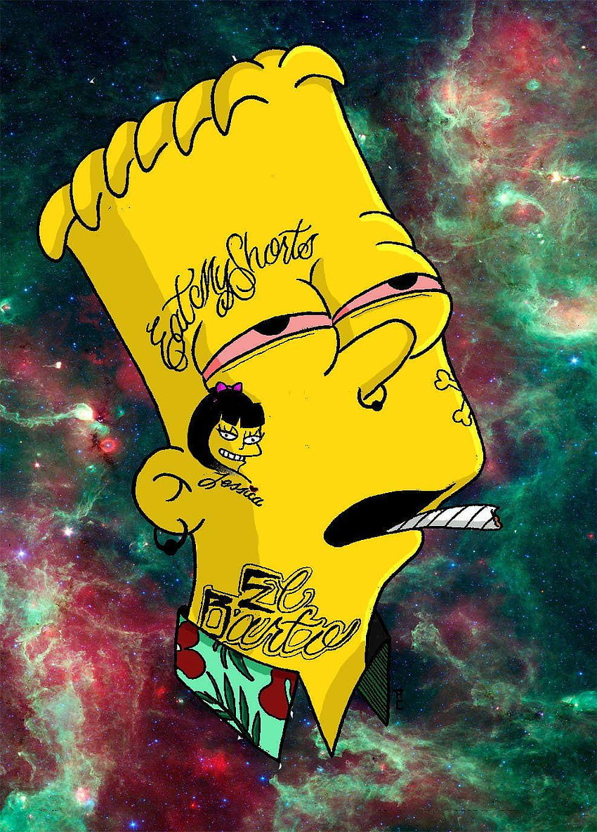 Bart Simpson High, Bart Simpson Gángster fondo de pantalla del teléfono ...
