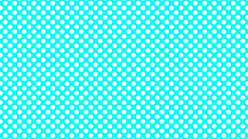 white blue dots polka spots aqua cyan ivory HD wallpaper