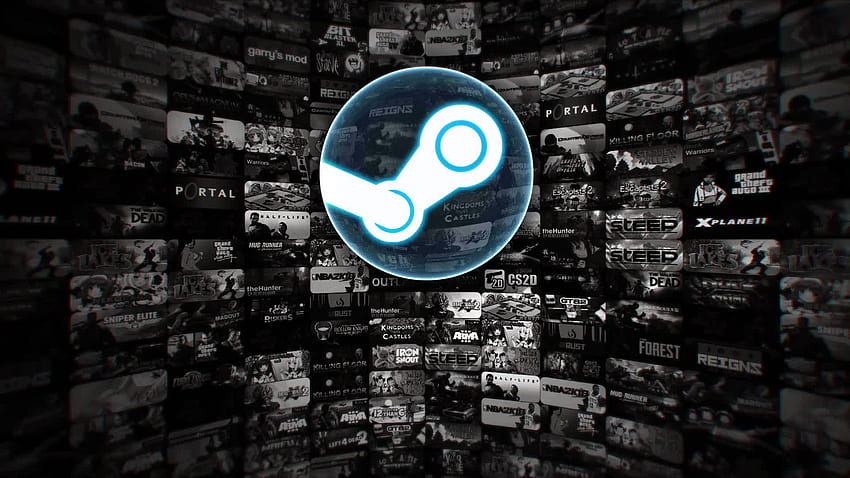 Steam, logo Steam Tapeta HD