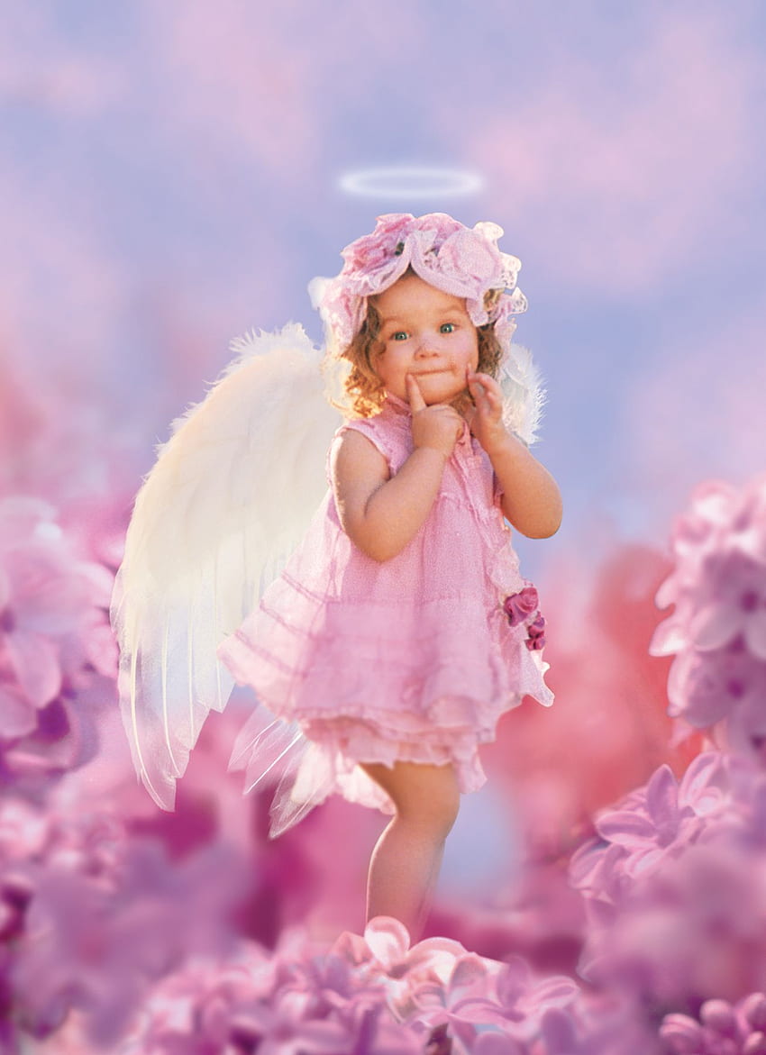 Pomysł na motyw różowego anioła. Anioł, aniołek, kostium anioła, aniołek dla dziewczynki Tapeta na telefon HD