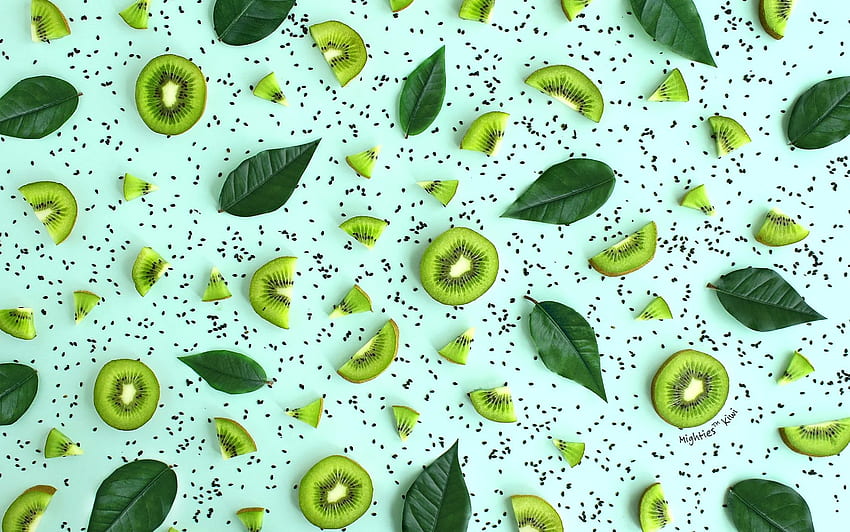 Kiwi Fruit Background HD wallpaper