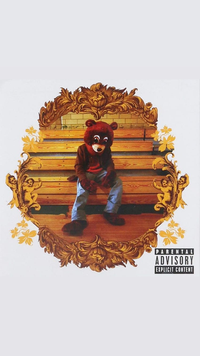 la deserción universitaria. Carátula del álbum, Kanye West, Diseño del álbum, Registro tardío de Kanye West fondo de pantalla del teléfono