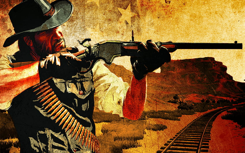 Red Dead Redemption от Jb Online D52o3es.png. червен HD тапет