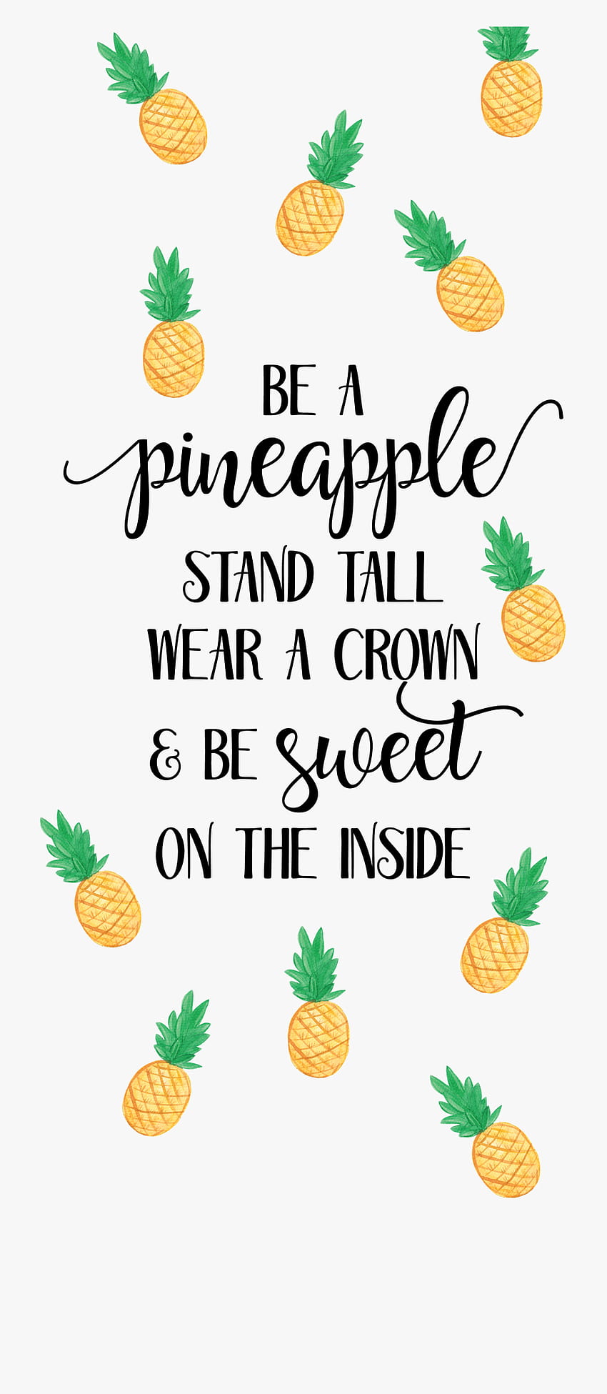 A - Ananas Sözleri, Küçük ve Karikatürler - Jing.fm, Sevimli Meyve Ananas HD telefon duvar kağıdı