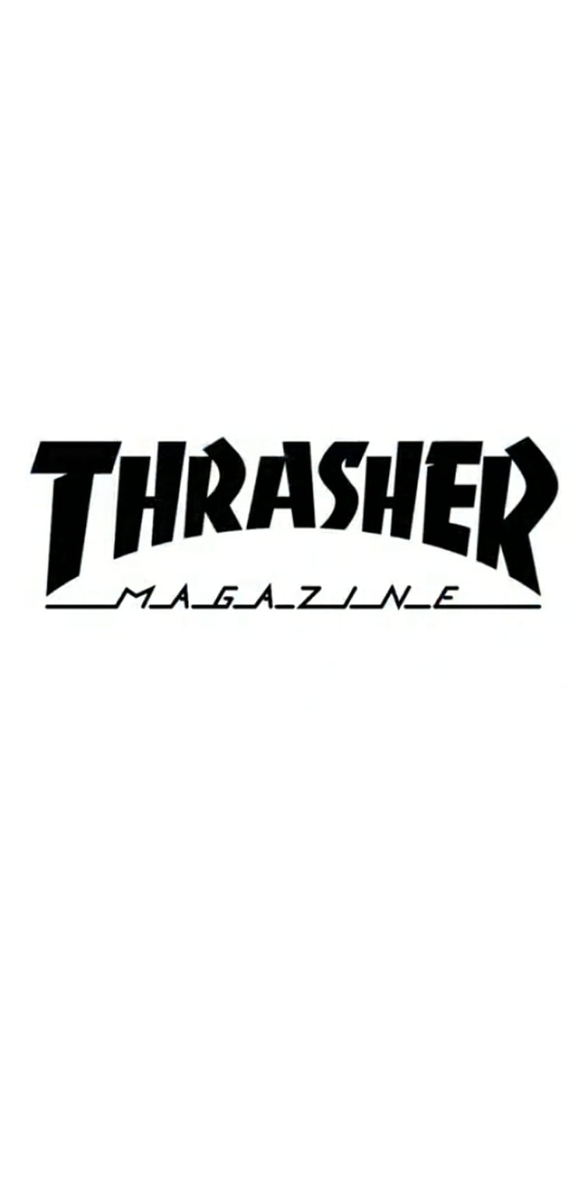 Thrasher bianco, skateboard, marca Sfondo del telefono HD