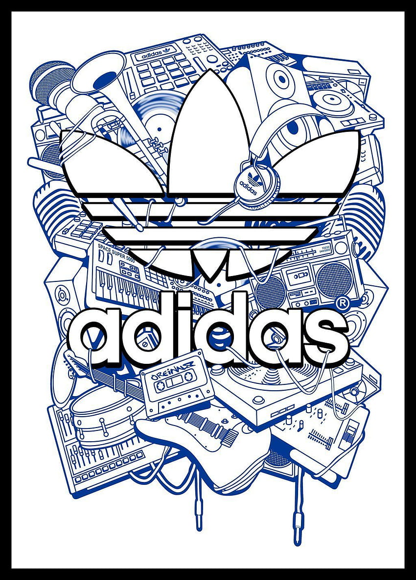 adidas Vector (Terminado) โดยลิงคิโนส โลโก้ Adidas, Adidas, โลโก้ Adidas, Adidas Graffiti วอลล์เปเปอร์โทรศัพท์ HD
