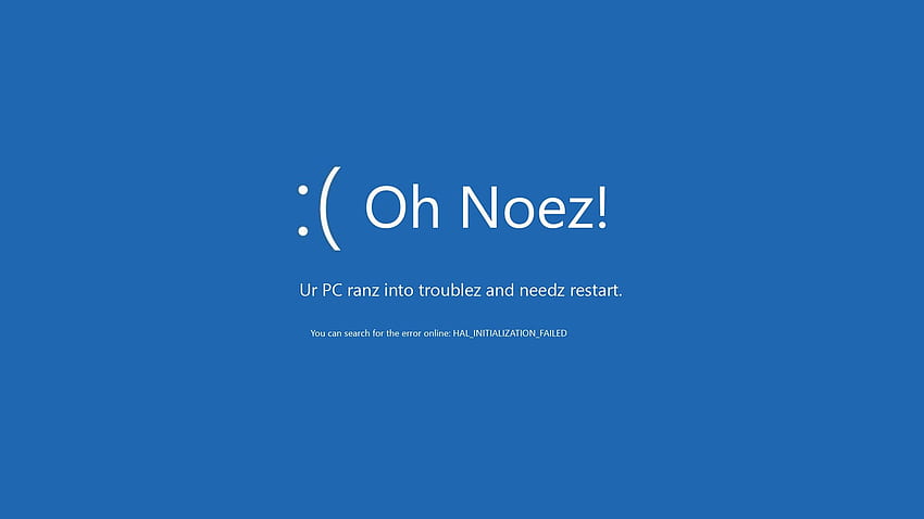 Blauer schirm des Todes, Windows 10 HD-Hintergrundbild