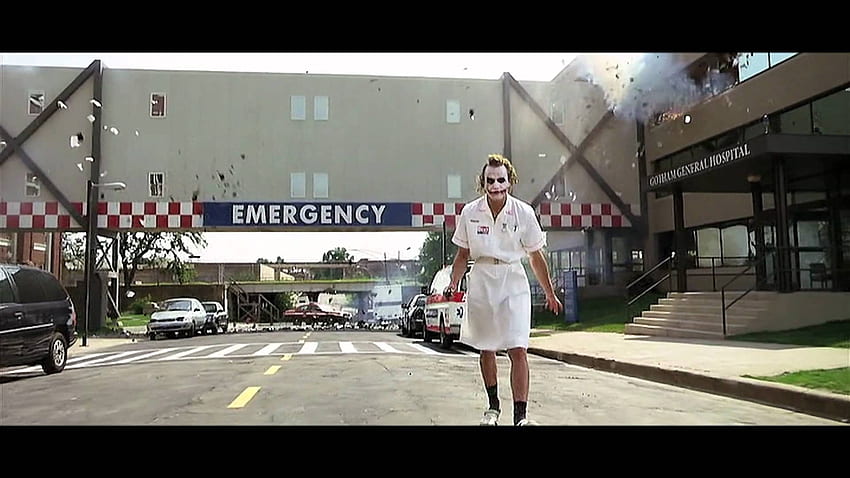 Most Badass Movie Scenes Part 3 Joker at the Hospital HD wallpaper