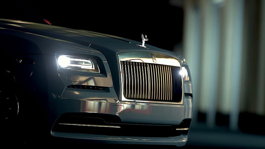 Rolls Royce, vista frontale, fari, paraurti pieno, tv, F, , vecchia Rolls Royce Sfondo HD