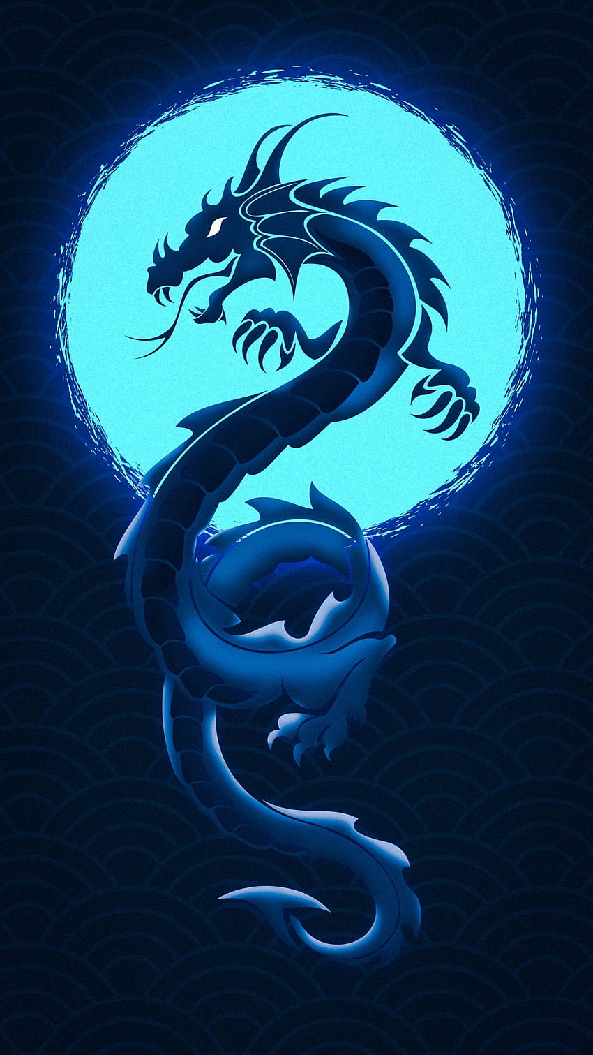 Dragon, symbole, art Fond d'écran de téléphone HD