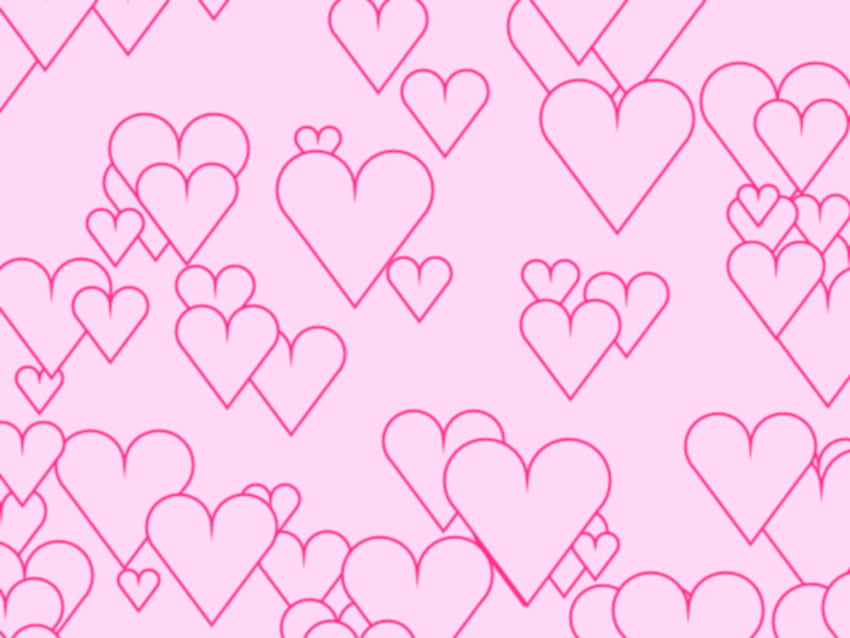 Love Heart Background, Pink Heart HD wallpaper