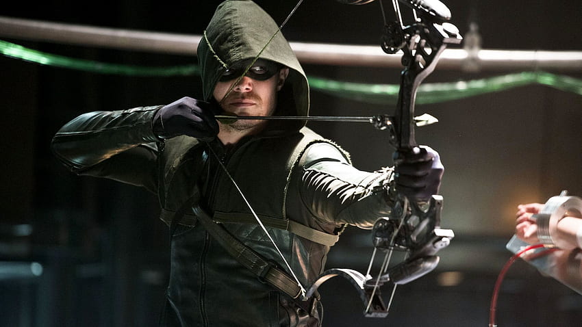 Stephen Amell As Arrow Resolution, Compound Bow Arrow HD wallpaper