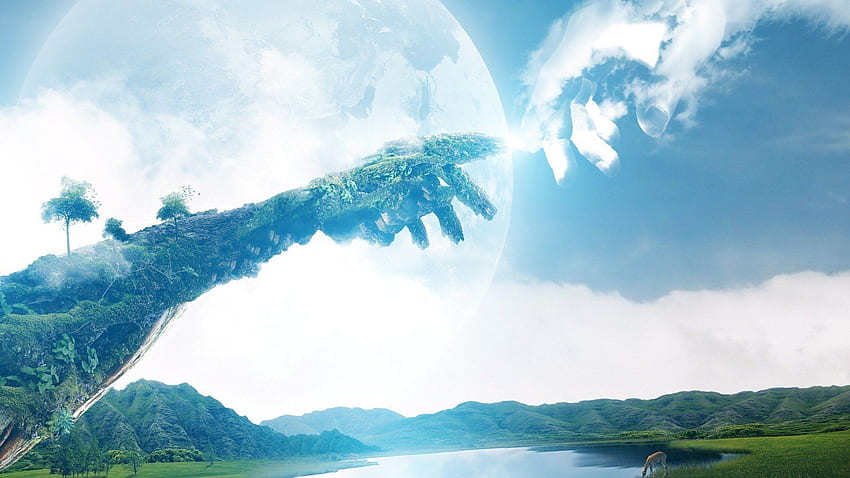 Touching earth to heaven and - . HD wallpaper