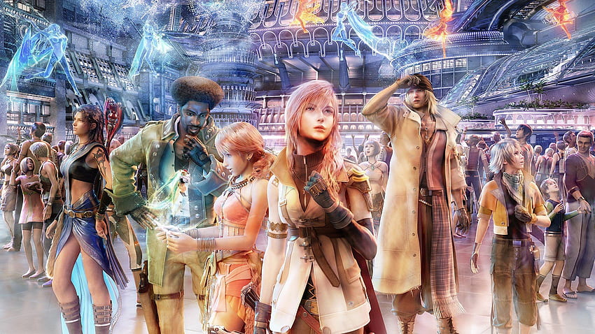 Final Fantasy, Final Fantasy XIII, Lightning XIII, Oerba Dia Vanille, Snow Villiers, Hope Estheim, Oerba Yun Fang, Sazh Katzroy / dan Mobile Background Wallpaper HD