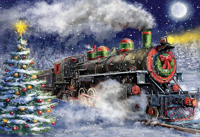 Christmas train snow HD wallpapers | Pxfuel