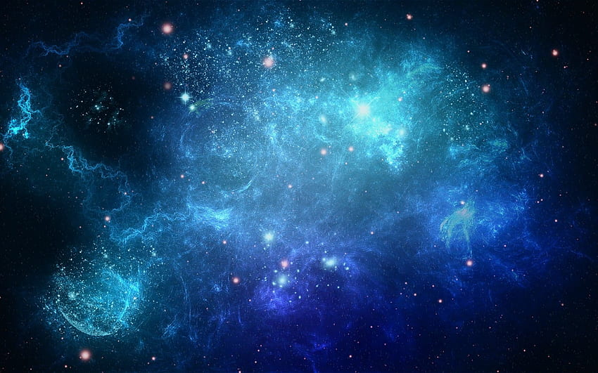 พื้นหลังกาแล็กซี่ กาแล็กซี , กาแล็กซี Star Wars และพื้นหลังของกาแล็กซี, กาแล็กซีสีน้ำเงินสีม่วง วอลล์เปเปอร์ HD