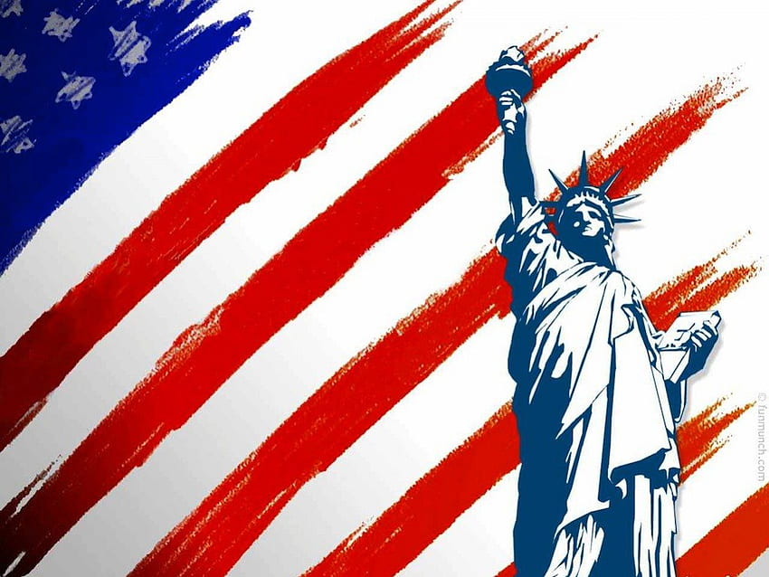 Have A Wonderful & Safe July 4th America, blue, dom, white, flag, usa, independence, statue of liberty, 4th of july, red, birtay, america HD wallpaper