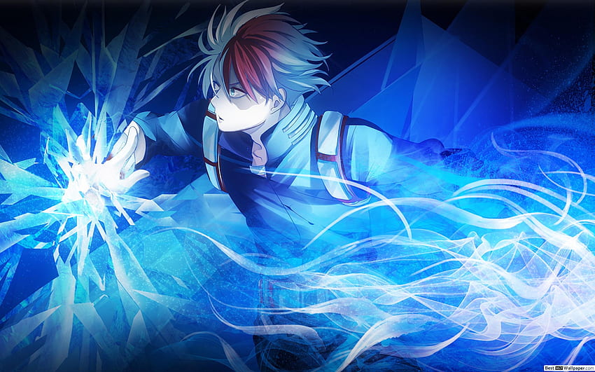 My hero academia, shouto todoroki in action, Todoroki Black HD ...