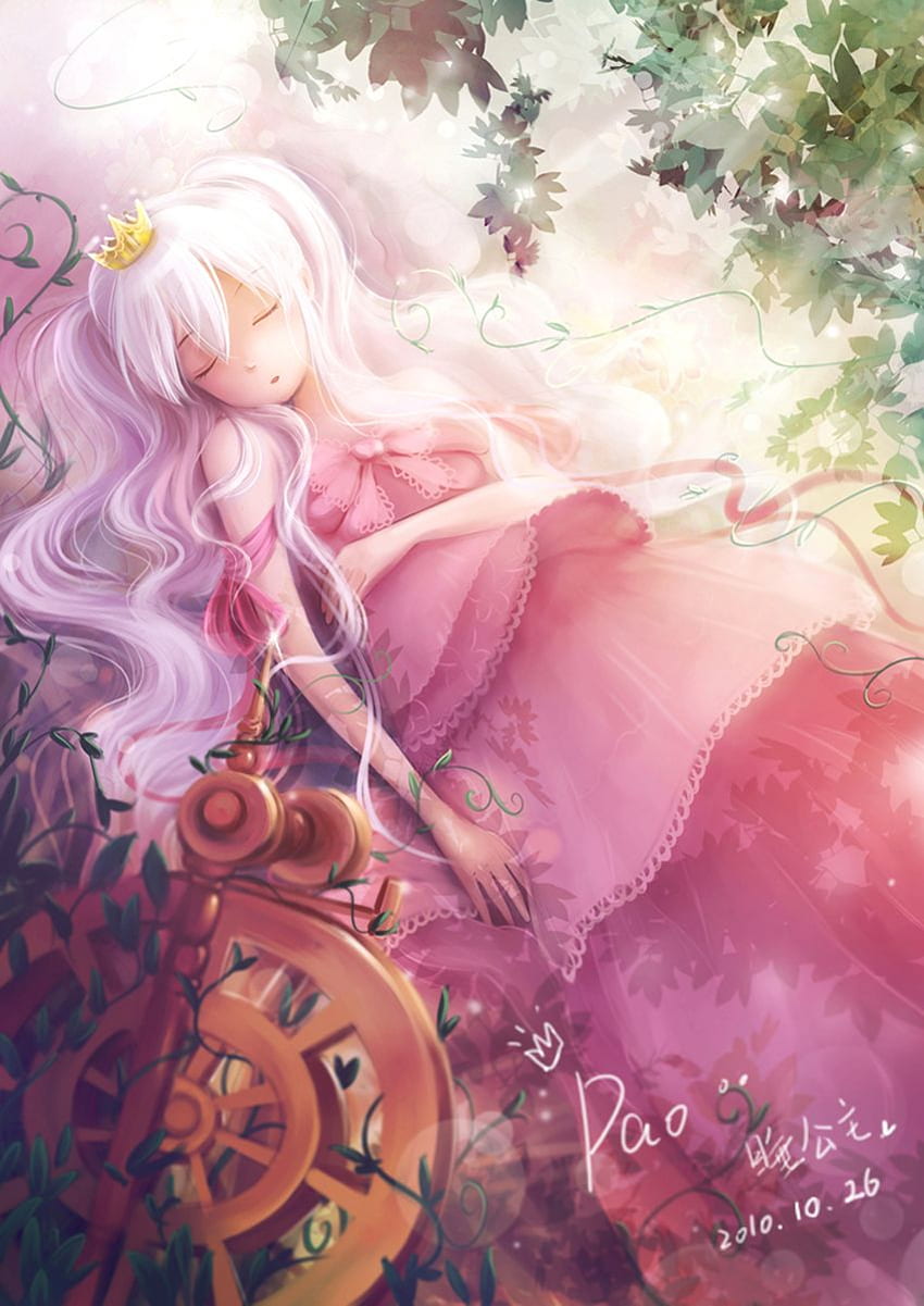 Princess AuroraRose Sleeping Beauty Anime Fanart AN Easha   Illustrations ART street