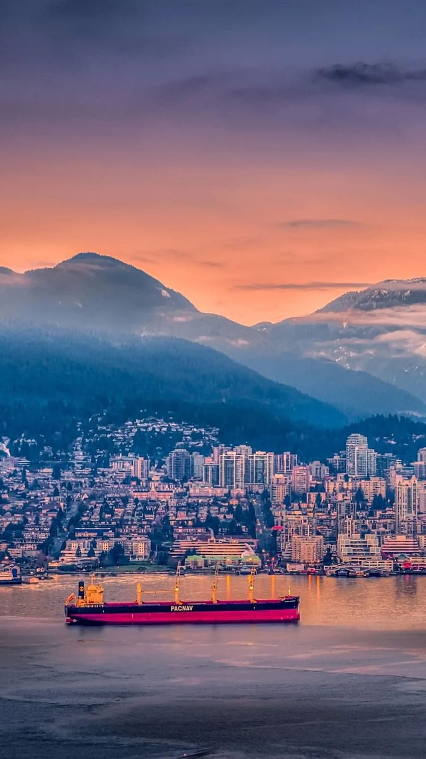 Vancouver City Wallpaper 4K Canada Body of Water World 3815