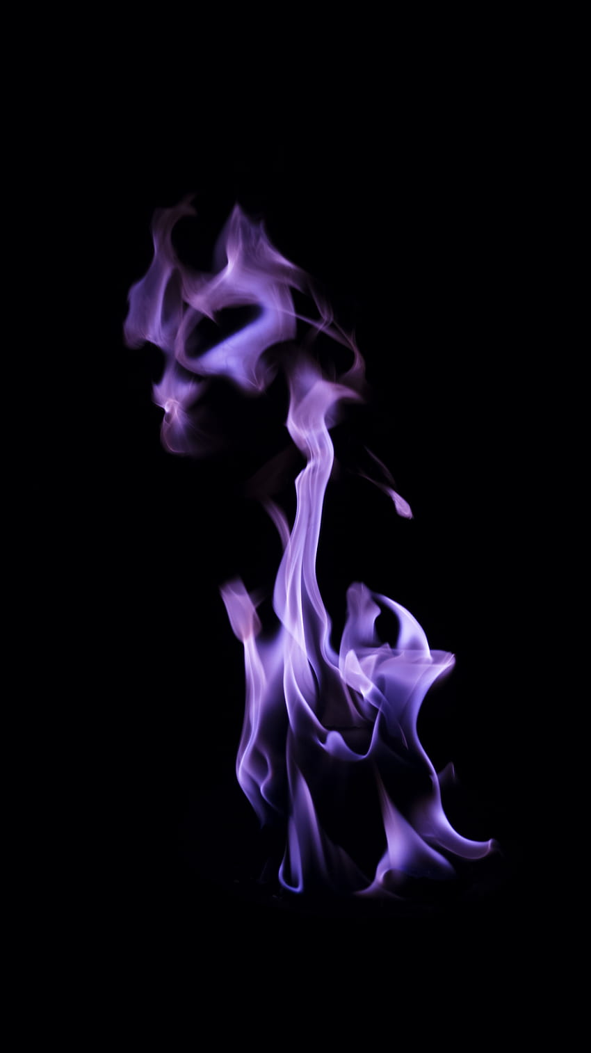 Feuer, Rauch, Violett, Dunkel, Farbe, Lila, Farbig HD-Handy-Hintergrundbild