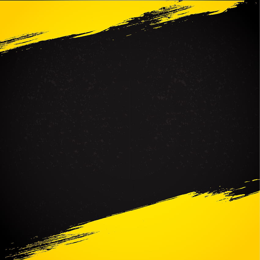Fundo abstrato de tinta amarela e preta em 2020. Pôster, amarelo neon e preto Papel de parede de celular HD