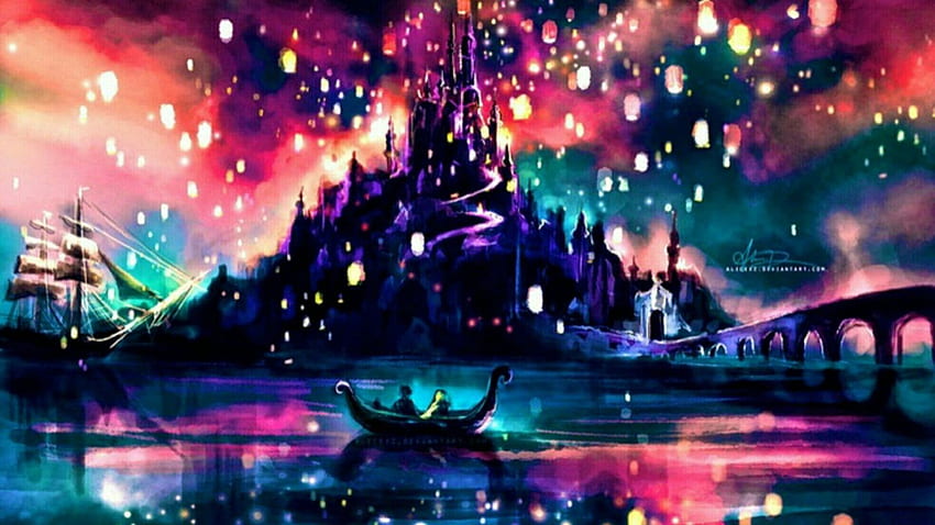 The Walt Disney Company, Theatrical Scenery, Tangled, Mickey HD wallpaper