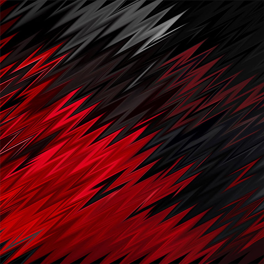 red black sharp shapes iPad Air, Black and Red Metallic HD phone wallpaper