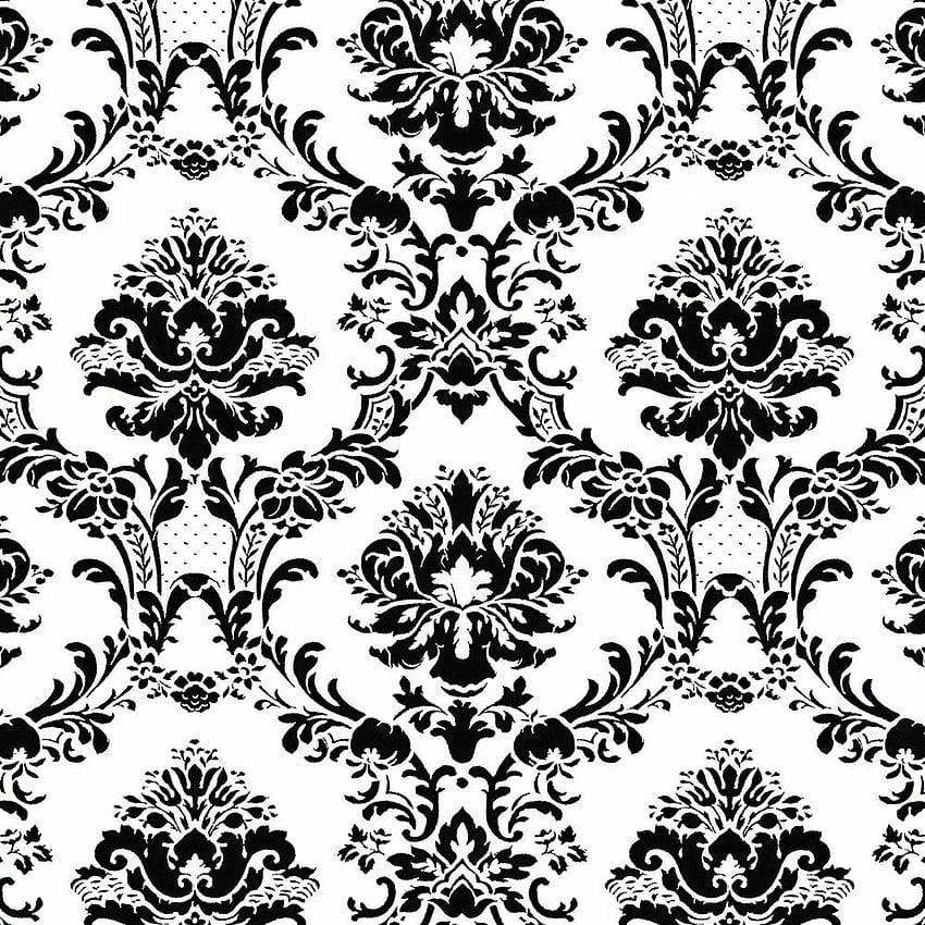 House of Hampton Medders 33' L x 21 W Damask Roll & Reviews, Black and  White Damask HD phone wallpaper | Pxfuel