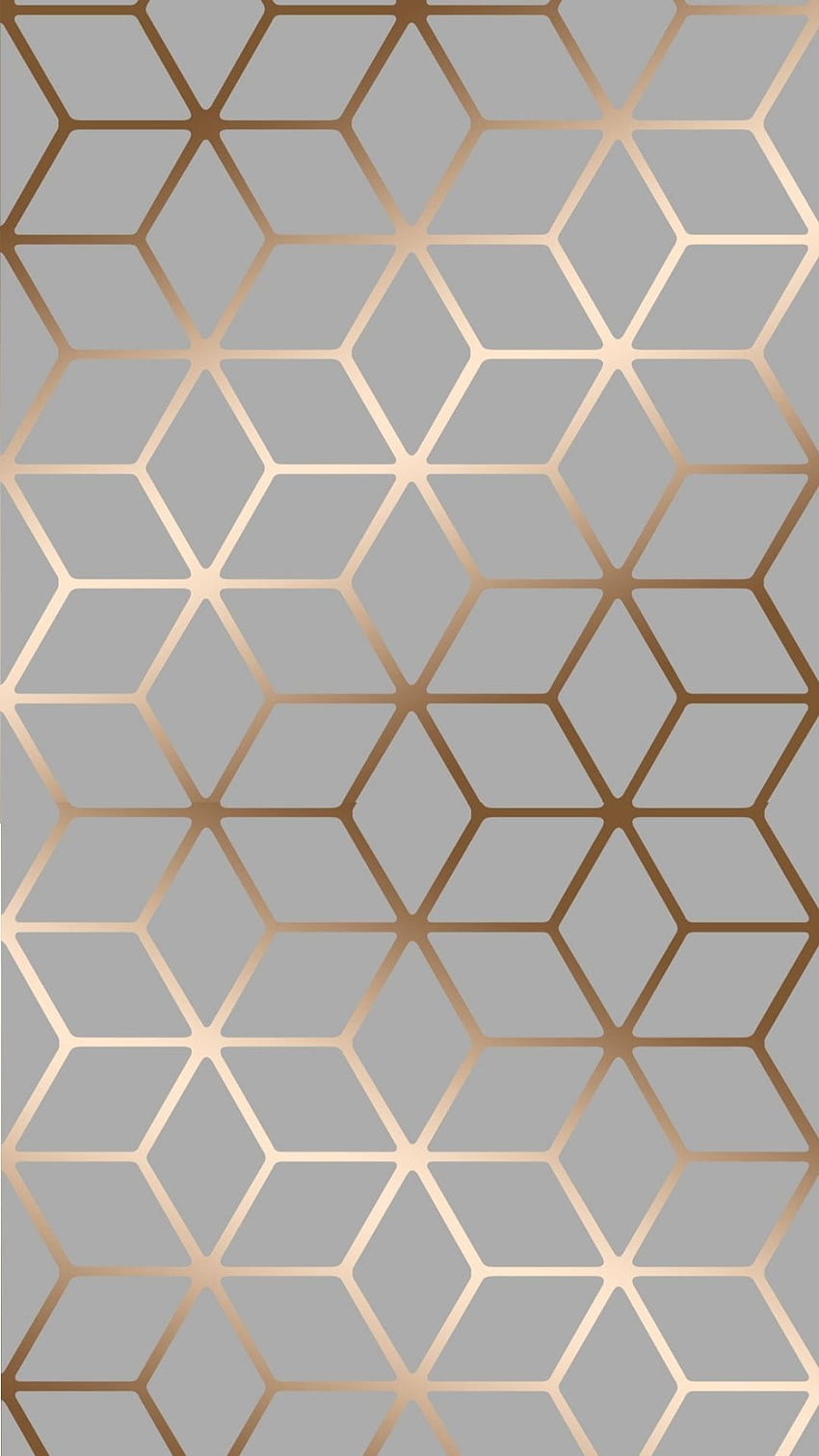 Cubic Shimmer Metallic Grey Copper em 2019. Telefone, Moderno Geométrico Papel de parede de celular HD