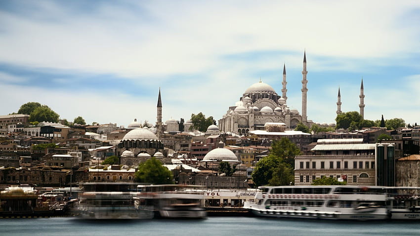 Istanbul and Background HD wallpaper