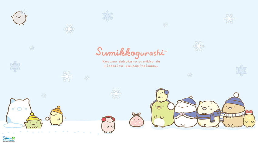 Kawaii Sumikko Gurashi Christmas, Sumikko Gurashi Laptop HD wallpaper