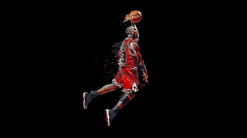 Michael Jordan, Basketball, Œuvre d'art, 1366 X 768 Jordan Fond d'écran HD
