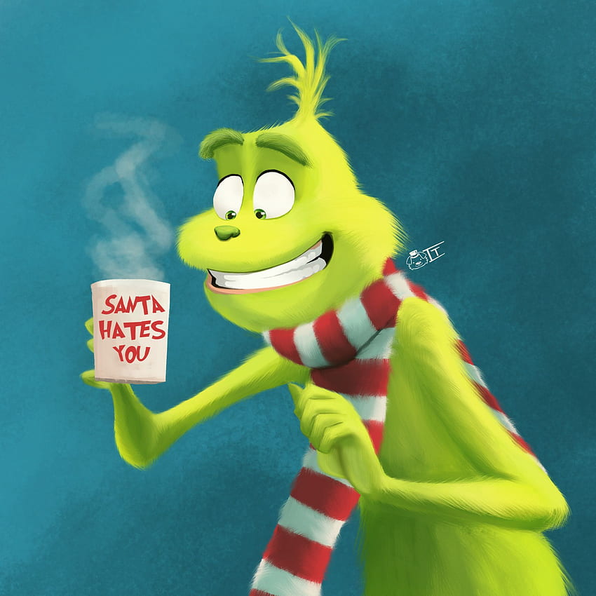 Le film Grinch, Noël mignon, Cartoon Grinch Fond d'écran de téléphone HD