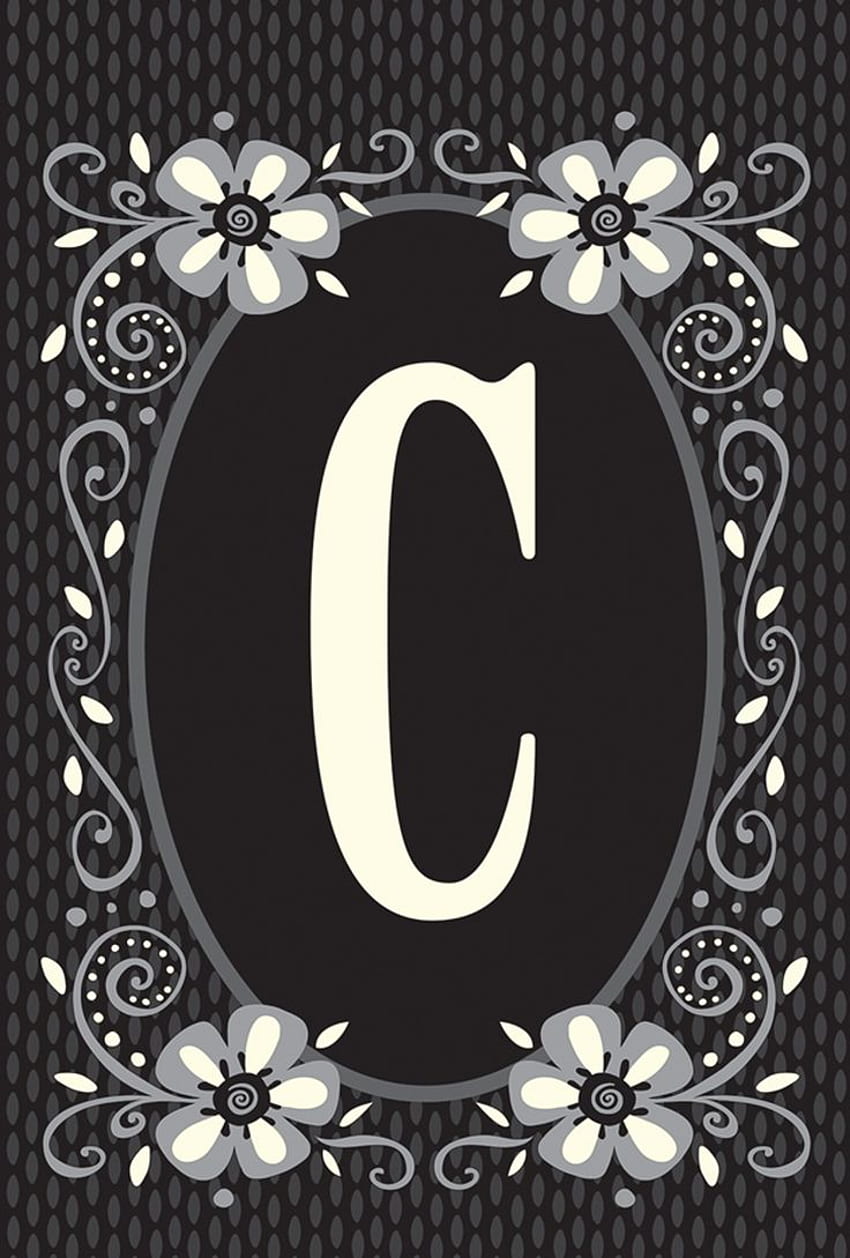 Botanical capital letter C vector  free image by rawpixelcom  Tvzsu   Alphabet illustration Floral typography Alphabet wallpaper