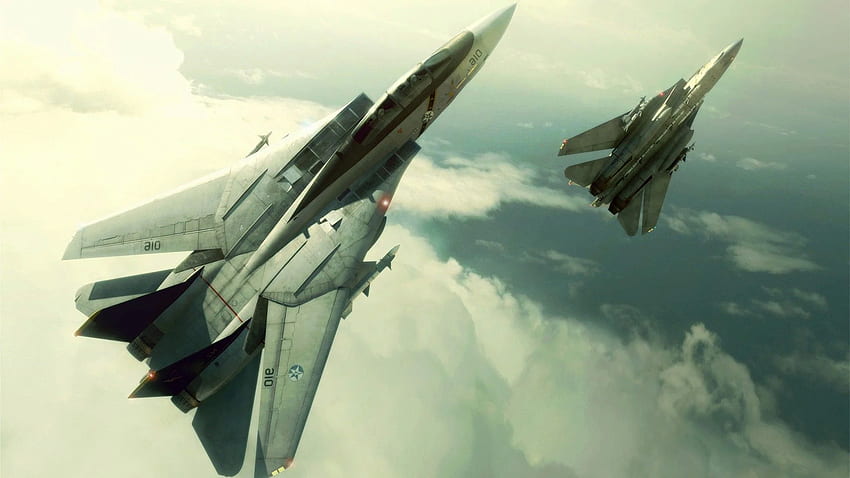 CGI、ビデオゲーム、飛行機、航空機、F 14 Tomcat、エースコンバット、モバイル背景 高画質の壁紙