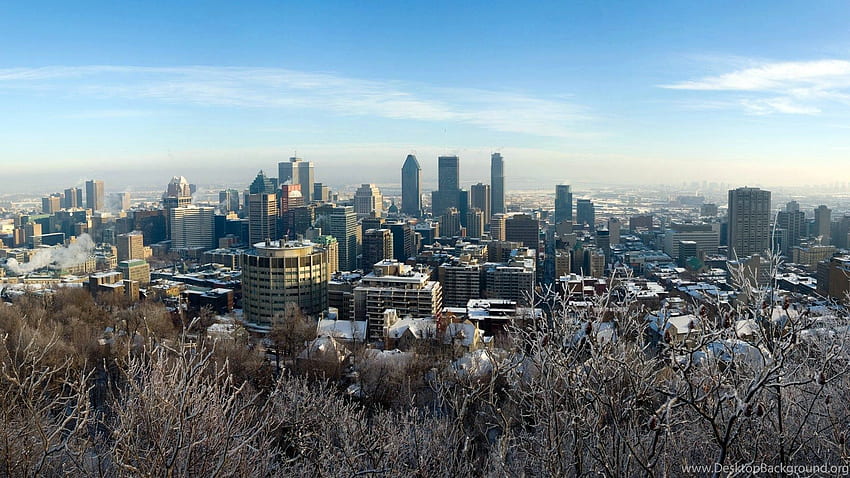 Montreal City Skyline Background HD wallpaper