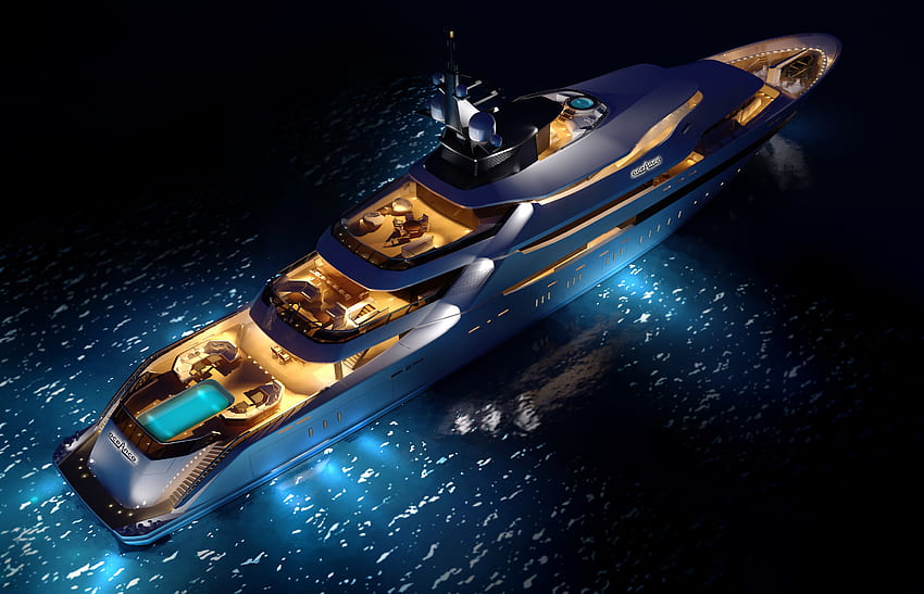 Concept, Yacht, Luxury HD wallpaper