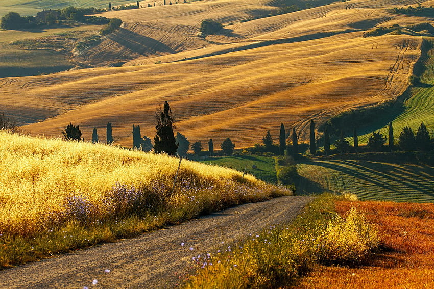 Incredible Italian Countryside Tuscany, Tuscan Landscape HD wallpaper