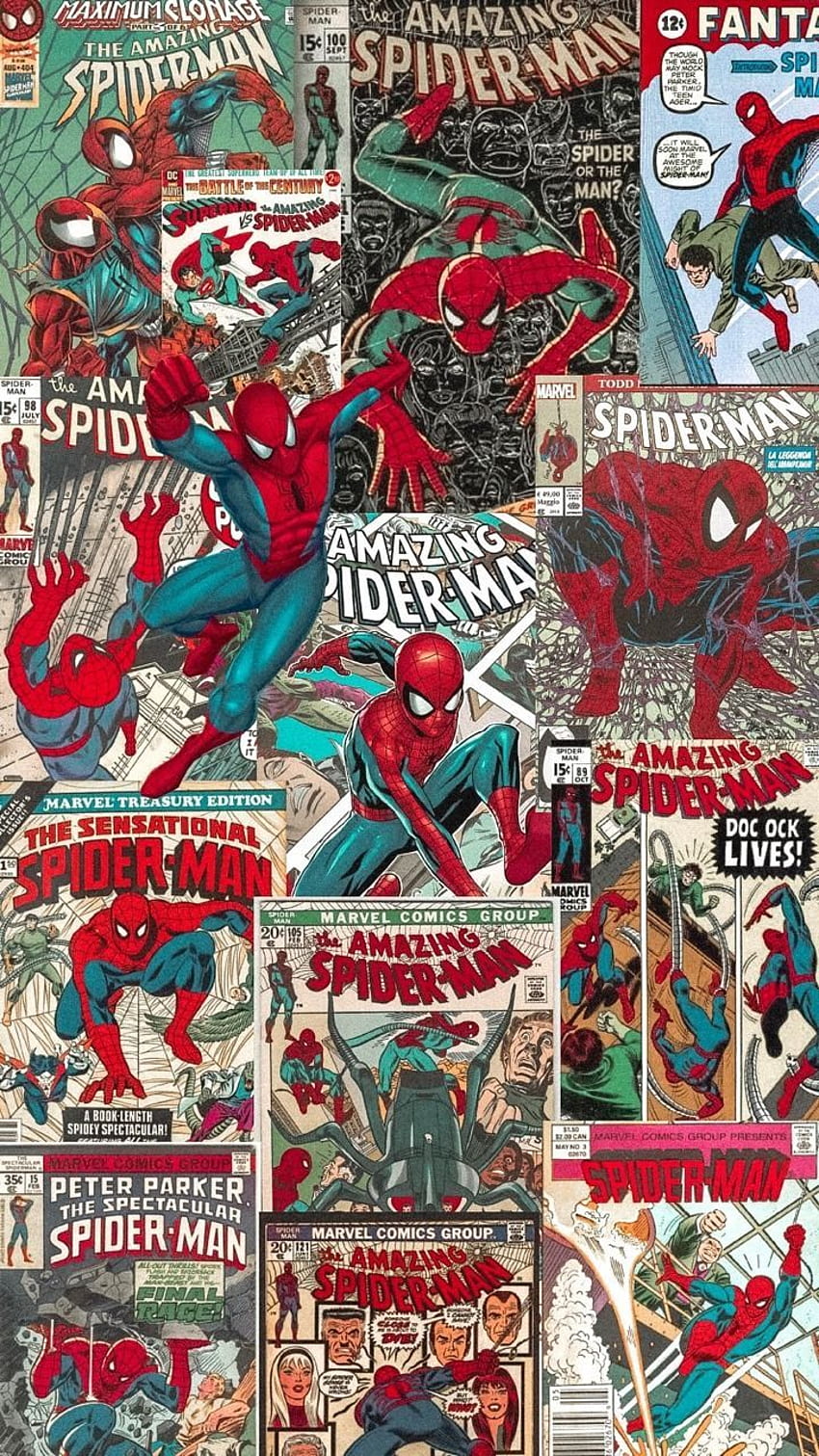 FuglyStoner pada . Avengers, latar belakang Marvel, komik Spiderman, Pahlawan Super Antik wallpaper ponsel HD